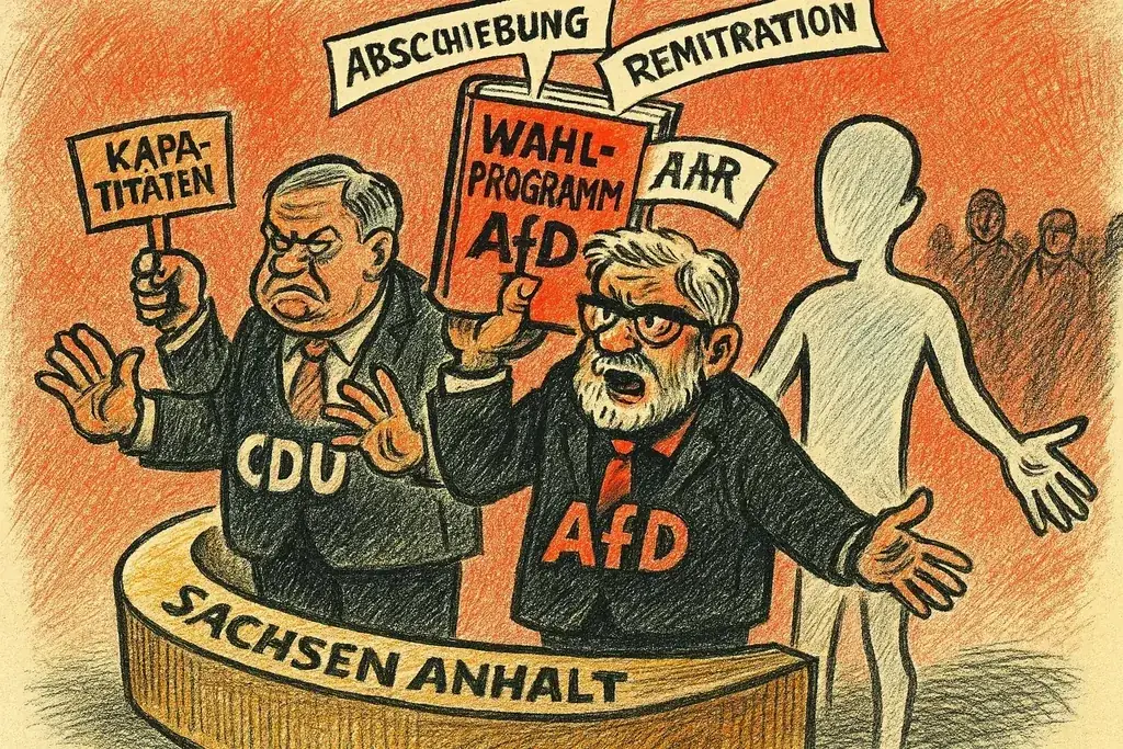 Wahlkampf in Sachsen-Anhalt: CDU, AfD und die leere Mitte der Migrationspolitik