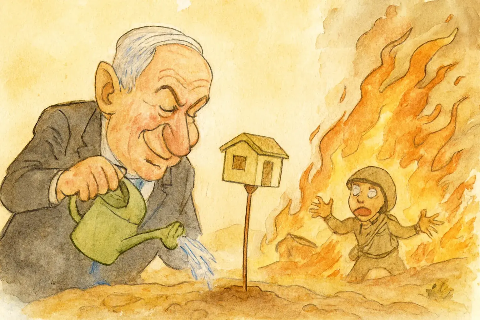Wer das Feuer legt, löscht den Staat